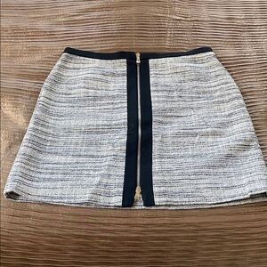 Ann Taylor Black and Gray Mini Skirt